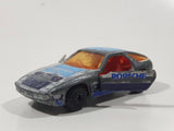 Vintage 1984 Matchbox Superfast No. 59 Porsche 928 Grey Die Cast Toy Car Vehicle with Opening Doors