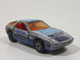 Vintage 1984 Matchbox Superfast No. 59 Porsche 928 Grey Die Cast Toy Car Vehicle with Opening Doors