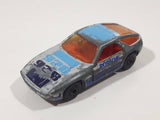 Vintage 1984 Matchbox Superfast No. 59 Porsche 928 Grey Die Cast Toy Car Vehicle with Opening Doors
