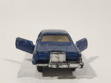 Vintage Yatming No. 1052 Ford Continental Mark IV Dark Blue Die Cast Toy Car Vehicle with Opening Doors
