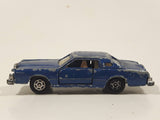 Vintage Yatming No. 1052 Ford Continental Mark IV Dark Blue Die Cast Toy Car Vehicle with Opening Doors