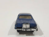 Vintage Yatming No. 1052 Ford Continental Mark IV Dark Blue Die Cast Toy Car Vehicle with Opening Doors