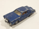Vintage Yatming No. 1052 Ford Continental Mark IV Dark Blue Die Cast Toy Car Vehicle with Opening Doors