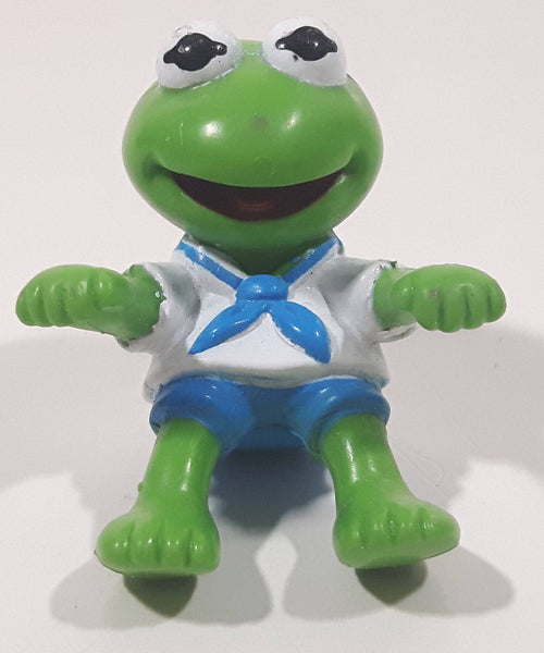 1986 McDonald's Muppet Babies Baby Kermit The Frog 2" Tall Toy Figure