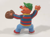 Applause Muppets Sesame Street Ernie Baseball Player Pitcher Character 2 1/2" Tall Hard Rubber Toy