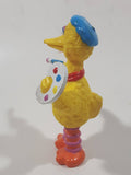 Vintage Applause Sesame Street Big Bird as Painter Artist 3 3/4" Tall PVC Toy Figure