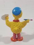 Vintage Applause Sesame Street Big Bird as Painter Artist 3 3/4" Tall PVC Toy Figure