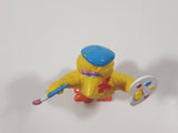 Vintage Applause Sesame Street Big Bird as Painter Artist 3 3/4" Tall PVC Toy Figure