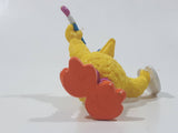 Vintage Applause Sesame Street Big Bird as Painter Artist 3 3/4" Tall PVC Toy Figure