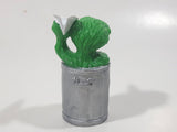 1980s Applause Muppets Sesame Street Oscar The Grouch Throwing a Paper Airplane PVC Figurine