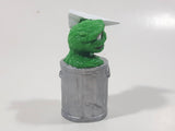 1980s Applause Muppets Sesame Street Oscar The Grouch Throwing a Paper Airplane PVC Figurine