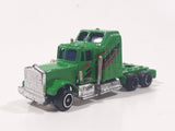 Unknown Brand Semi Tractor Truck Green Die Cast Toy Car Vehicle