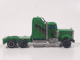 Unknown Brand Semi Tractor Truck Green Die Cast Toy Car Vehicle