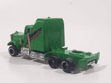 Unknown Brand Semi Tractor Truck Green Die Cast Toy Car Vehicle