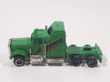 Unknown Brand Semi Tractor Truck Green Die Cast Toy Car Vehicle