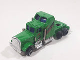 Unknown Brand Semi Tractor Truck Green Die Cast Toy Car Vehicle
