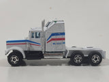 Unknown Brand Semi Tractor Truck White Die Cast Toy Car Vehicle