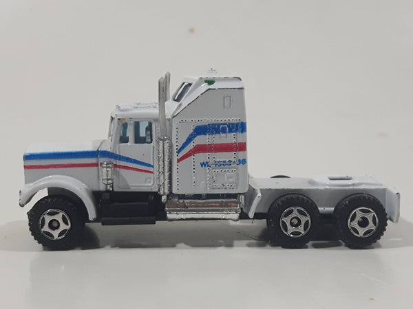 Unknown Brand Semi Tractor Truck White Die Cast Toy Car Vehicle