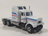 Unknown Brand Semi Tractor Truck White Die Cast Toy Car Vehicle