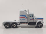 Unknown Brand Semi Tractor Truck White Die Cast Toy Car Vehicle