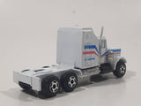 Unknown Brand Semi Tractor Truck White Die Cast Toy Car Vehicle