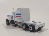 Unknown Brand Semi Tractor Truck White Die Cast Toy Car Vehicle