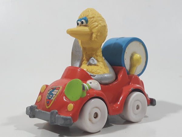 Vintage 1987 Playskool Sesame Street Big Bird Drum Music Band Car Die Cast Toy Car Vehicle