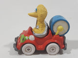 Vintage 1987 Playskool Sesame Street Big Bird Drum Music Band Car Die Cast Toy Car Vehicle