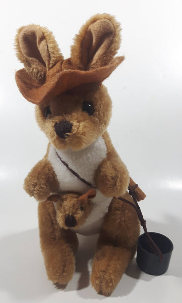 My Australia Kangroo with Joey and a Bucket 9 1/2" Stuffed Animal Plush Toy