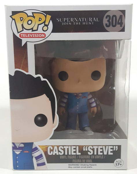 2015 Funko Pop! WBEI Supernatural Join The Hunt #304 Castiel "Steve" 4" Tall Toy Vinyl Bobblehead Figure New in Box