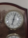 Springfield Bart DeCeglie Deer Buck Wildlife Barometer Hygrometer Thermometer 8 1/2" x 14" Wood Plaque Weather Station