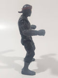 1992 Playmates TMNT Teenage Mutant Ninja Turtles Movie Star Black Foot Clan Soldier 4 1/2" Tall Toy Action Figure