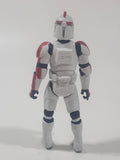 2003 Hasbro LFL Star Wars Clone Wars Clone Trooper Red 4" Tall Toy Action Figure