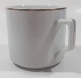 Vintage Walt Disney Productions Disneyland 3 1/4" Tall White with Gold Trim Porcelain Coffee Mug Cup