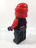 2013 Lego Ninjago Kai Red Character 9 1/2" Tall Plastic Digital Alarm Clock