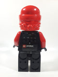 2013 Lego Ninjago Kai Red Character 9 1/2" Tall Plastic Digital Alarm Clock