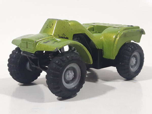 Maisto 383 Quad ATV 4 Wheeler All Terrain Vehicle 4x4 Lime Green Pullback Die Cast Motorized Friction Toy Car Vehicle Missing Parts