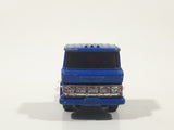Vintage Cab Over Semi Truck Blue Die Cast Toy Car Vehicle Made in Hong Kong