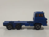 Vintage Cab Over Semi Truck Blue Die Cast Toy Car Vehicle Made in Hong Kong