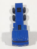 Vintage Cab Over Semi Truck Blue Die Cast Toy Car Vehicle Made in Hong Kong