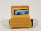 Cube Van Delivery Truck Pull Back Yellow Plastic Toy Car Vehicle
