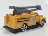Motor Max 6038 Cherry Picker Boom Utility Truck Yellow Die Cast Toy Car Vehicle