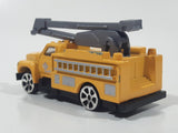 Motor Max 6038 Cherry Picker Boom Utility Truck Yellow Die Cast Toy Car Vehicle