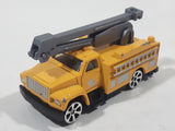 Motor Max 6038 Cherry Picker Boom Utility Truck Yellow Die Cast Toy Car Vehicle