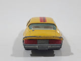 Vintage Yatming Chevy Camaro Z28 Yellow No. 1077 Die Cast Toy Muscle Car Vehicle with Opening Doors (1 Missing)