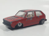 Rare Vintage Zee Toys Dyna Wheels D83 Volkswagen Golf GTI Red Die Cast Toy Car Vehicle