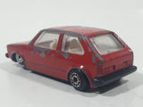 Rare Vintage Zee Toys Dyna Wheels D83 Volkswagen Golf GTI Red Die Cast Toy Car Vehicle