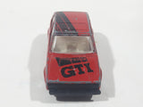 Rare Vintage Zee Toys Dyna Wheels D83 Volkswagen Golf GTI Red Die Cast Toy Car Vehicle