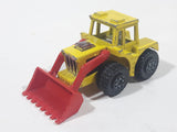 Vintage 1978 Lesney Matchbox Superfast No. 29 Tractor Shovel Yellow and Red Die Cast Toy Construction Building Equipment Vehicle Broken Wheel
