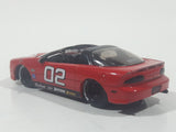 Jada Toys No. 91289 2002 Chevy Camaro Red 1/64 Scale Die Cast Toy Car Vehicle